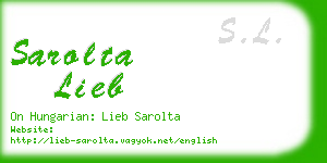 sarolta lieb business card